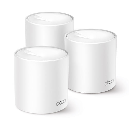 DECO X10 (3-PACK) - TP-Link Deco X10 Doble banda (2,4 GHz / 5 GHz) Wi-Fi 6 (802.11ax) Blanco 2 Interno, Enrutador de malla, 190 m²