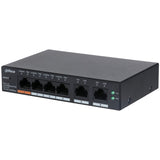 Switch Dahua 6 Puertos/4 PoE 10/100, Dolynk Care, 60W, Montaje en Rack