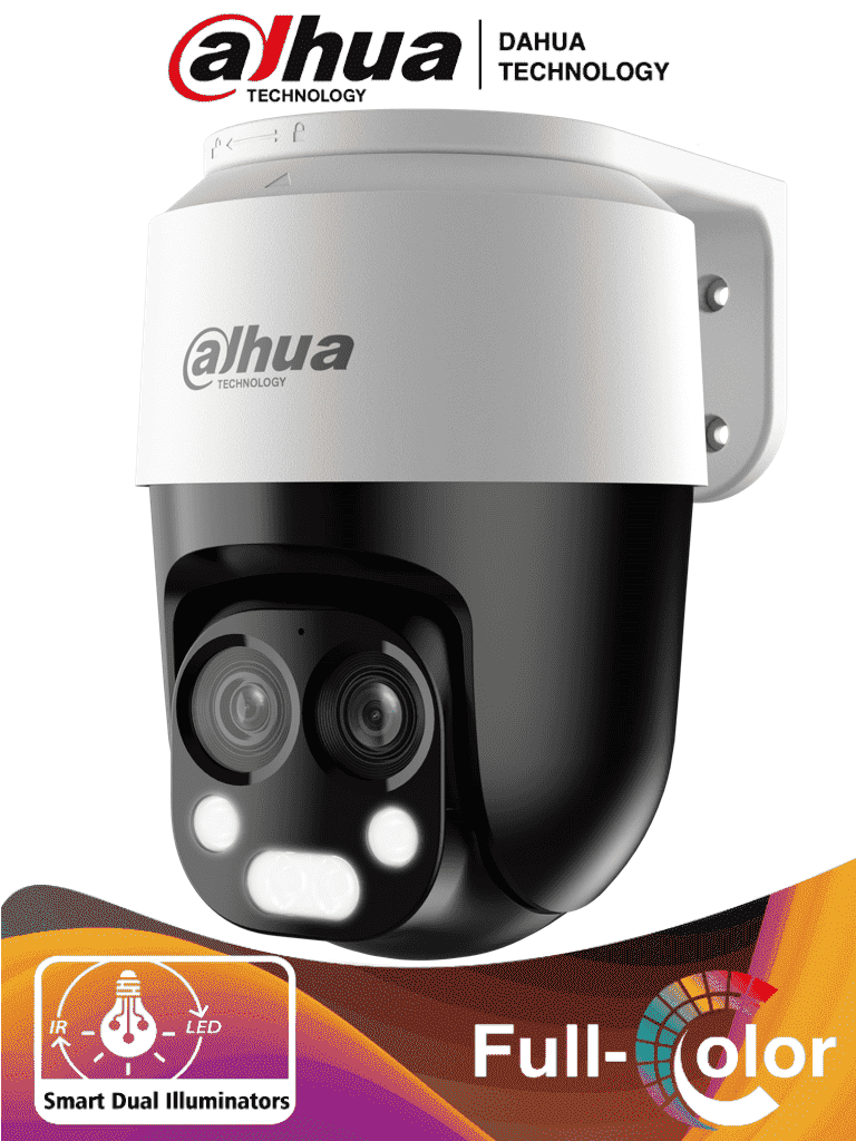 DAHUA Pt1200b-il-a-e2z - cámara pt dual de 2 megapíxeles/ 6x zoom hibrido 2 lentes/ lentes de 2.8mm y 6mm/ angulo de 109 y 47.2 mm/ iluminador dual inteligente 50 mts/ micrófono integrado/ super adapt/ ip66/ #lonuevo DH-HAC-PT1200BN-IL-A-E2Z