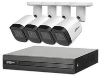 Kit Dahua XVR1B04H-I4B2A51-U: 4 Cámaras Metálicas 5MP, DVR Cooper I WizSense 4 Canales, H.265 SMD Plus