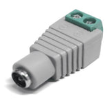 Saxxon PSUBR13H DC5.5 X 2.1mm Gris, Hembra, Derecho | Conectores