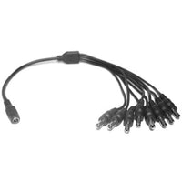 Divisor de Energía Saxxon para 8 Cámaras, 1 Conector Hembra, 8 Conectores Macho, 2.1mm