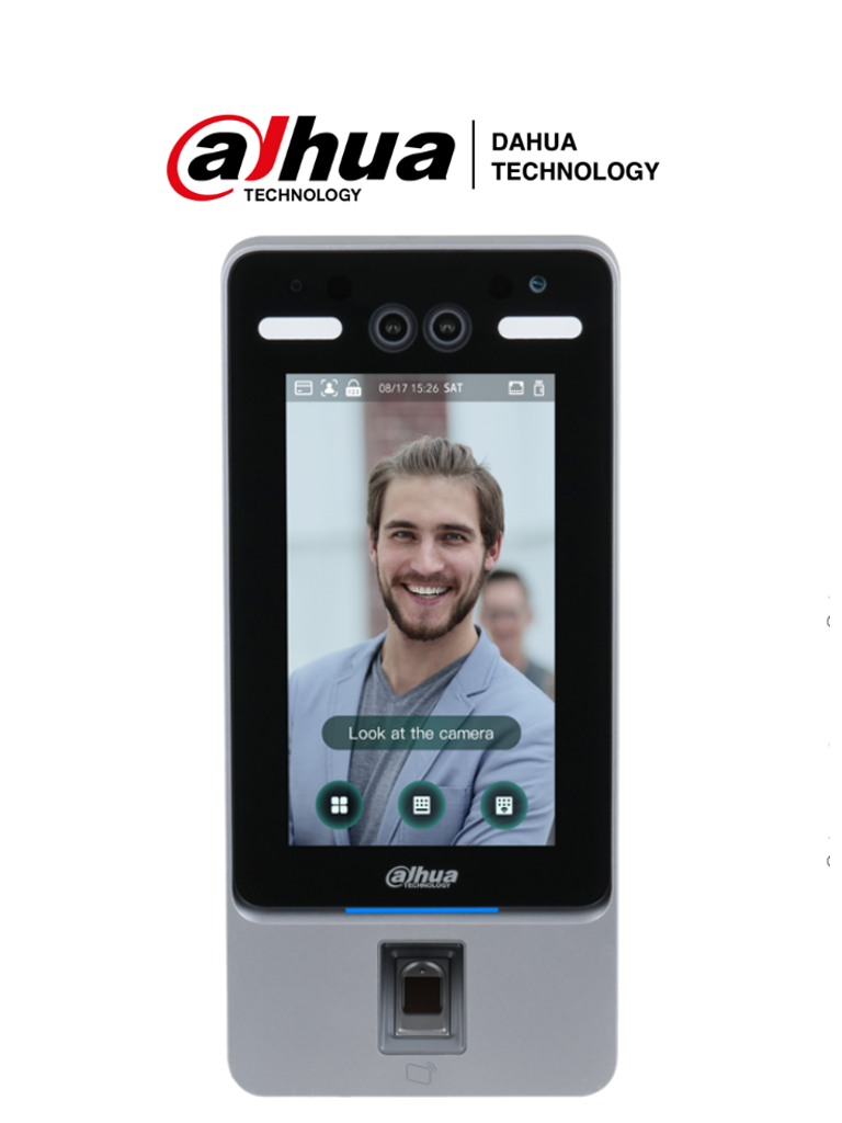Control de Acceso Dahua ASI4214Y Facial P2P 2000 Huellas 2000 Rostros 2000 Tarjetas Mifare
