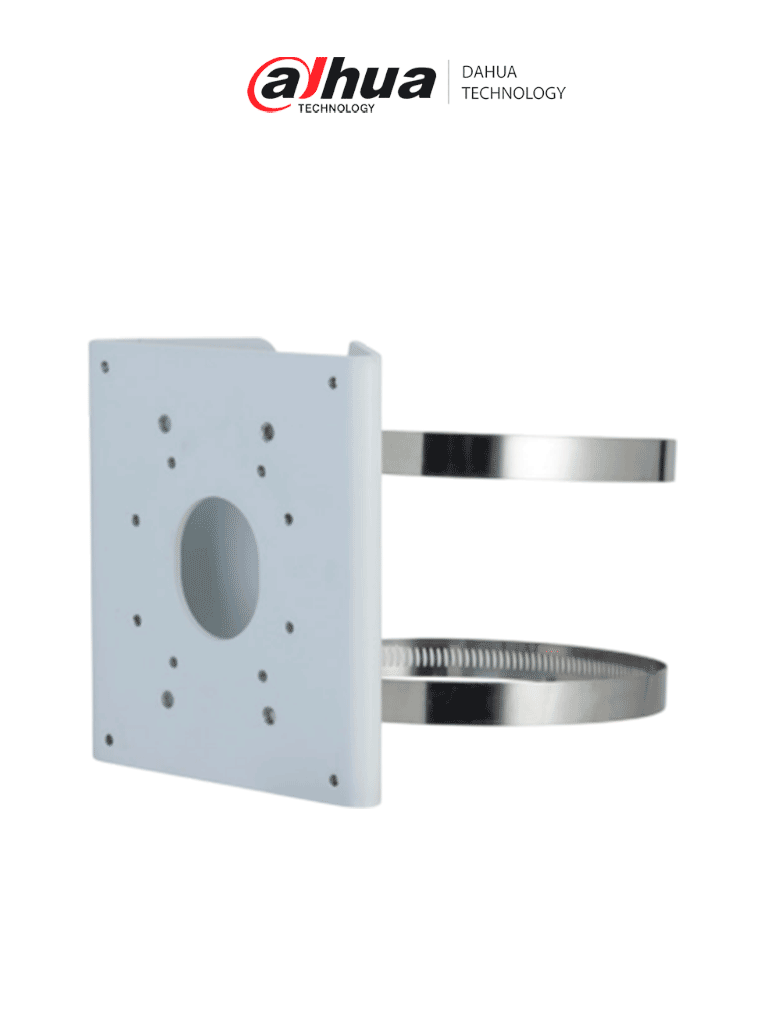 Dahua PFA156 Montaje para Poste, Aluminio Blanco, Carga 5kg, Diámetro 80-150mm