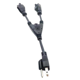 DIY-VCA - Epcom Powerline Cable de Derivación VCA / 1 Entrada Macho a 2 Salidas Hembra / 120 VCA DIY-VCA