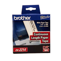 Brother DK2214 Blanco DK, 1-1/7" x 100 ft | Etiquetas de impresora