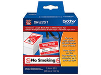 Brother DK-2251 cinta para impresora de etiquetas Negro y rojo sobre blanco