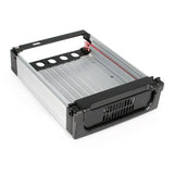 DRW150SATBK - StarTech.com Rack Móvil Aluminio Reforzado Disco Duro HDD SATA 3,5" Pulgadas con Bandeja Bahía 5,25" Paneles a