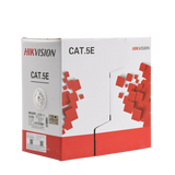 BOBINA DE CABLE UTP HIKVISION 305 METROS / CAT5E (24 AWG) / COLOR BLANCO / PVC (CM) / USO EN INTERIOR / 100% COBRE / APLICACIONES DE CCTV Y REDES DE DATOS