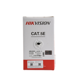 BOBINA DE CABLE UTP HIKVISION 305 METROS / CAT5E (24 AWG) / COLOR BLANCO / PVC (CM) / USO EN INTERIOR / 100% COBRE / APLICACIONES DE CCTV Y REDES DE DATOS