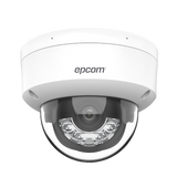 CAMARA HIKVISION DOMO IP 4 MEGAPIXEL / LENTE 2.8 MM / DUAL LIGHT (30 MTS IR + 30 MTS LUZ BLANCA) / MICRÓFONO INTEGRADO / ANTIVANDÁLICO IK08 / ACUSENSE LITE / EXTERIOR IP67 / H.265 / POE / ONVIF / MICRO SD