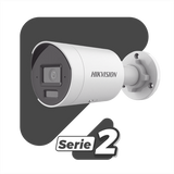 CAMARA BALA HIKVISION [DUAL LIGHT + 2 MICRÓFONOS INTEGRADOS] IP 8 MEGAPIXEL (4K) / LENTE 2.8 MM / 40 MTS LUZ BLANCA + 40 MTS IR / ACUSENSE / EXTERIOR IP67 / WDR 120 DB / POE / ONVIF / MICRO SD / METAL / ACUSEARCH