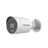 CAMARA BALA HIKVISION [DUAL LIGHT + 2 MICRÓFONOS INTEGRADOS] IP 8 MEGAPIXEL (4K) / LENTE 2.8 MM / 40 MTS LUZ BLANCA + 40 MTS IR / ACUSENSE / EXTERIOR IP67 / WDR 120 DB / POE / ONVIF / MICRO SD / METAL / ACUSEARCH