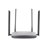 ROUTER HIKVISION INALÁMBRICO WISP GIGABIT / HASTA 1200 MBPS / DOBLE BANDA AC (2.4 GHZ Y 5 GHZ) / 3 PUERTOS LAN 10/100/1000 MBPS + 1 PUERTO WAN 10/100/1000 MBPS / 4 ANTENAS EXTERNAS OMNIDIRECCIONAL DE 5 DBI / INTERIOR