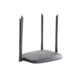 ROUTER HIKVISION INALÁMBRICO WISP GIGABIT / HASTA 1200 MBPS / DOBLE BANDA AC (2.4 GHZ Y 5 GHZ) / 3 PUERTOS LAN 10/100/1000 MBPS + 1 PUERTO WAN 10/100/1000 MBPS / 4 ANTENAS EXTERNAS OMNIDIRECCIONAL DE 5 DBI / INTERIOR