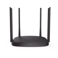 Hikvision AC1200 router inalámbrico Gigabit Ethernet Doble banda (2,4 GHz / 5 GHz) Negro