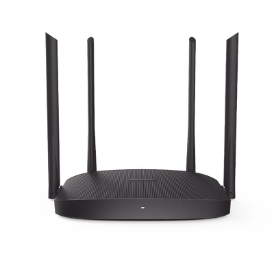 ROUTER HIKVISION INALÁMBRICO WISP GIGABIT / HASTA 1200 MBPS / DOBLE BANDA AC (2.4 GHZ Y 5 GHZ) / 3 PUERTOS LAN 10/100/1000 MBPS + 1 PUERTO WAN 10/100/1000 MBPS / 4 ANTENAS EXTERNAS OMNIDIRECCIONAL DE 5 DBI / INTERIOR