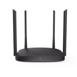 ROUTER HIKVISION INALÁMBRICO WISP GIGABIT / HASTA 1200 MBPS / DOBLE BANDA AC (2.4 GHZ Y 5 GHZ) / 3 PUERTOS LAN 10/100/1000 MBPS + 1 PUERTO WAN 10/100/1000 MBPS / 4 ANTENAS EXTERNAS OMNIDIRECCIONAL DE 5 DBI / INTERIOR