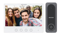 Hikvision DS-KIS212 sistema de intercomunicación de video 17,8 cm (7") Gris, Blanco