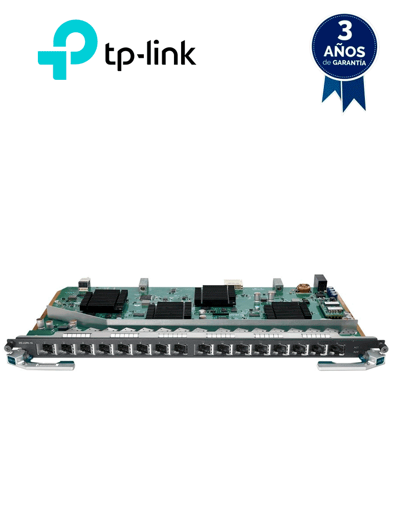 Tarjeta TP-LINK DS-LGPA-16 GPON 16 Puertos OLT DSP8000X2 1:128 Spliteo 2048 Clientes 20 Km DPMS