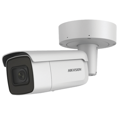 DS-2CD2643G0-IZS - Bala IP 4 Megapixel / 50 mts IR EXIR / Exterior IP67 / IK10 / WDR 120 dB / PoE + / Audio y Alarmas / Lente Mot. 2.8 a 12 mm / Videoanaliticos Integrados