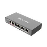 DS-3E0106HP-E - Hikvision DS-3E0106HP-E switch No administrado Fast Ethernet (10/100) Energía sobre Ethernet (PoE) Azul
