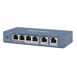 DS-3E0106HP-E - Hikvision DS-3E0106HP-E switch No administrado Fast Ethernet (10/100) Energía sobre Ethernet (PoE) Azul