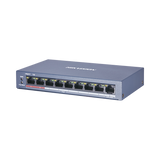 DS-3E0109P-E/M(B) - Hikvision Switch PoE+ / No Administrable / 8 Puertos 10/100 Mbps PoE+ DS-3E0109P-E/M(B)