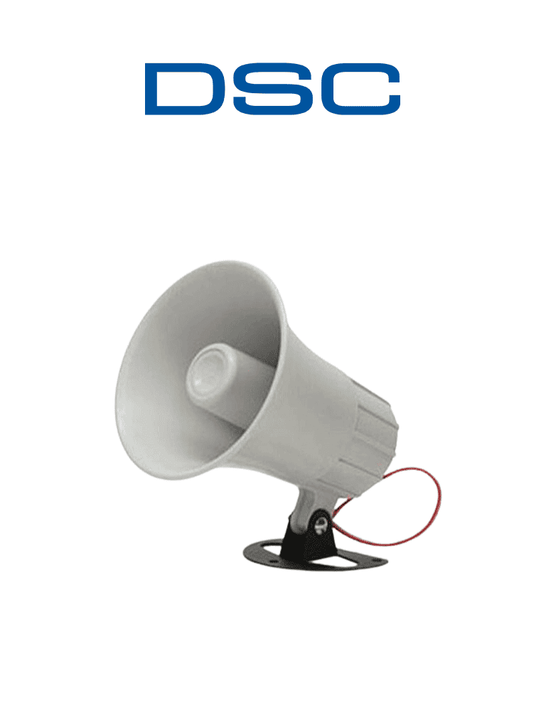 Sirena Cableada DSC SD20W AV GMX002 20W 2 tonos 110 dB Interior/Exterior 12 VCD