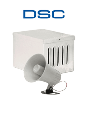 Sirena Exterior 20W con Gabinete, IP65, 120dB, 12V DC, 300mA