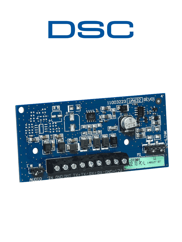 Módulo DSC PCL422 para Montaje Remoto, Comunicador hasta 300 mts, 4 Puertos Ethernet
