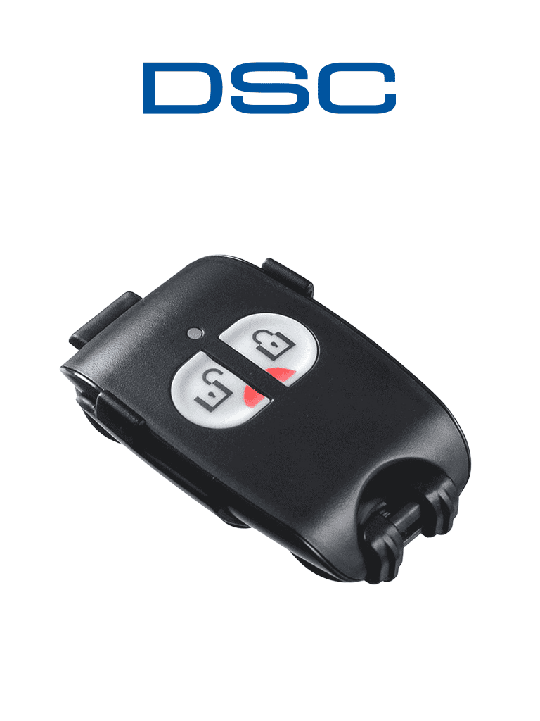Llavero de 2 botones programables Power G con botón de pánico - Compatible con NEO, PRO, Qolsys e IoTega