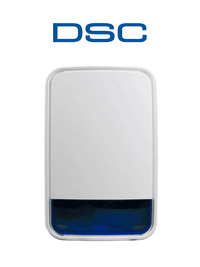 Sirena exterior 110 dB con luz estroboscópica, batería inalámbrica, Power G compatible con NEO, PRO, Qolsys e IoTega