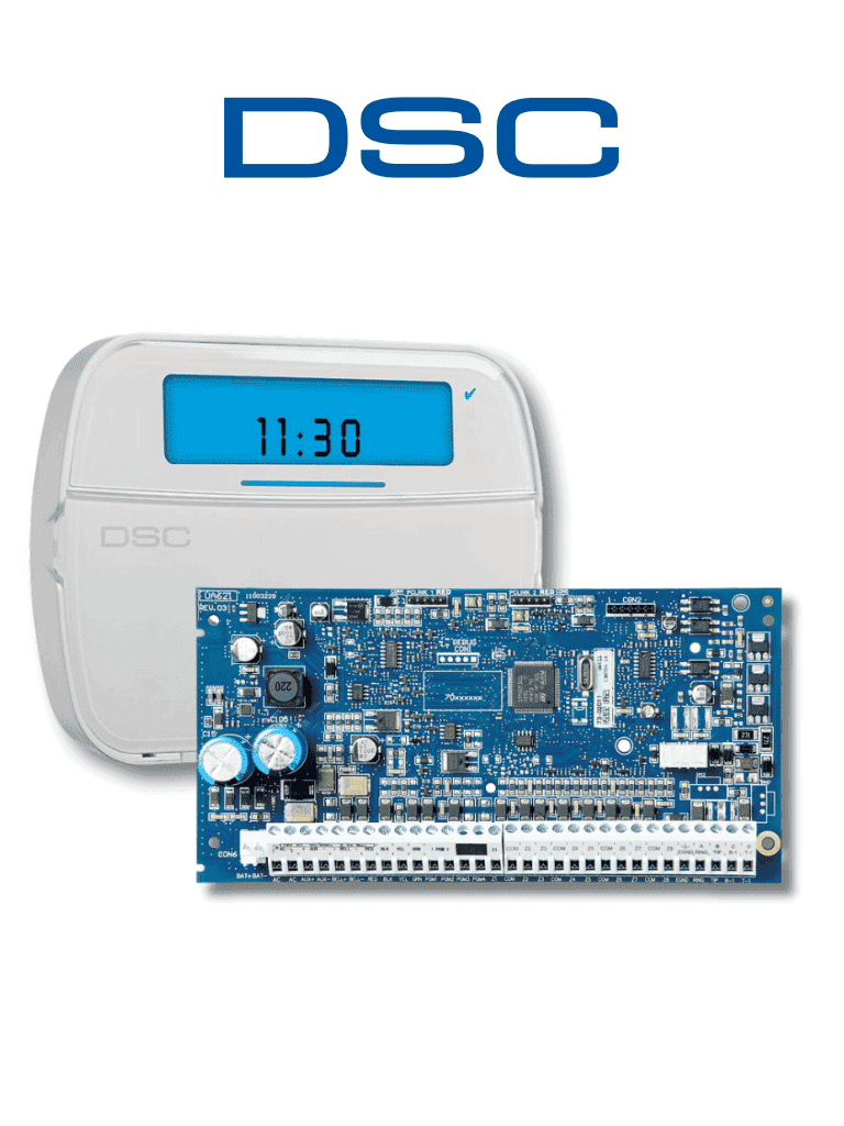 Panel de Alarma DSC PowerSeries NEO HS2032, Teclado de Iconos HS2ICN, Kit Completo