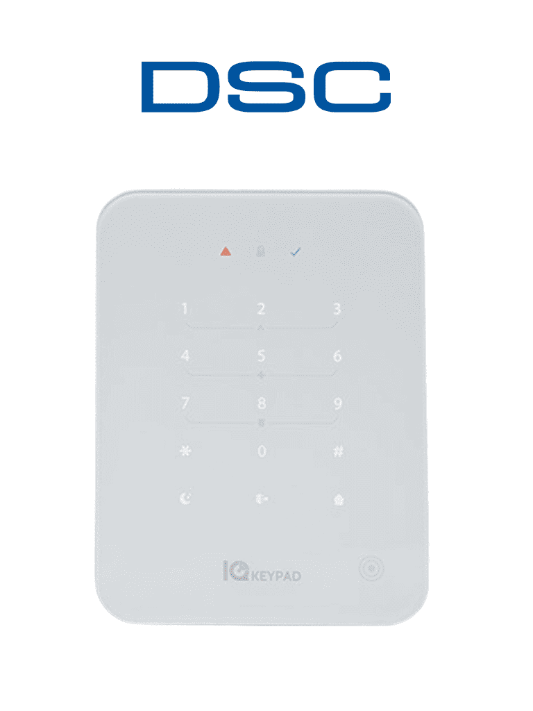 Teclado DSC IQ Power G - Inalámbrico, 128-bit AES, 3.6V, 16 teclas