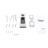 DS-K1T501SF - 2 EN 1 / Lector Biométrico IP65 con Función de Videoportero y lector QR Incluida/ Llamada a APP de Smartphone Hik-Connect P2P (No requiere monitor) /  Soporta Tarjetas - Huellas - Códigos QR / Cámara 2 MP Compatible con DVRs y