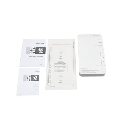 DS-KAD606-N - Distribuidor PoE (propietario) de Audio y Vídeo / Soporta Hasta 6 dispositivos / Compatible