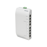 DS-KAD606-N - Distribuidor PoE (propietario) de Audio y Vídeo / Soporta Hasta 6 dispositivos / Compatible