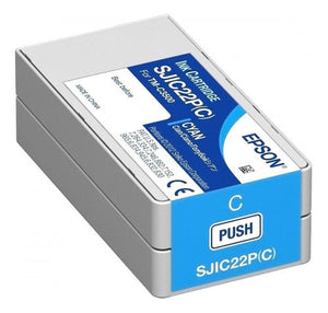 Epson SJIC22P(C): Ink cartridge for ColorWorks C3500 (Cyan) Cartucho de Tinta 1 pieza(s) Original Cian Epson
