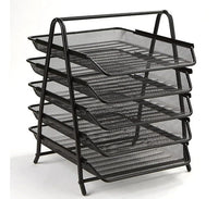Charola Organizadora Nextep Malla Metalica De 5 Niveles Negro Tipo Oficio - Ne-162Gn FullOffice.com