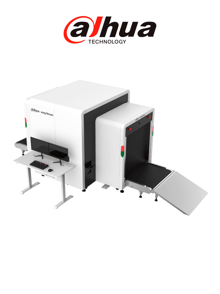 Máquina de Rayos X Dahua DHI-ISC-M100100D con 2 Cámaras, Escaneo Doble, Análisis Inteligente, Carga 250kg, Intel 4 Núcleos, RAM 8GB