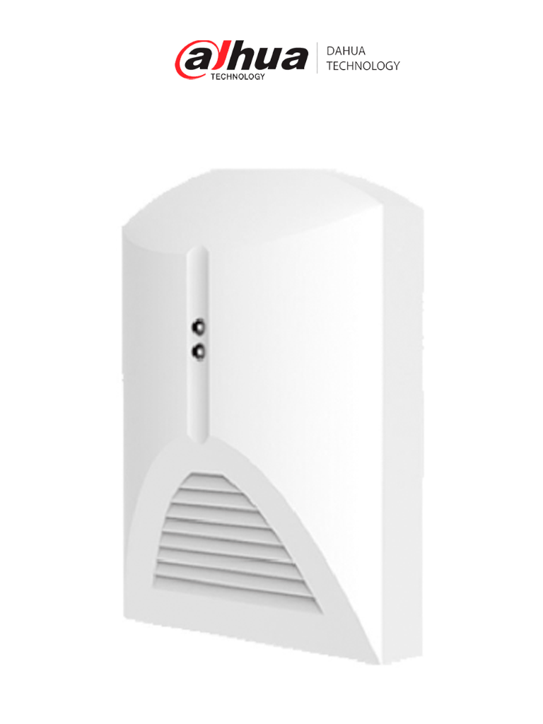 Detector de rotura de vidrio DAHUA DH-ARD511, Sensor piezoeléctrico, Sensibilidad ajustable, 9-16 VCD, Rango 9m