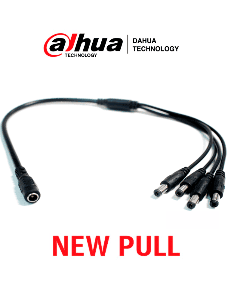 Dahua PulpoKit Divisor de Energía 1 Entrada Hembra, 4 Salidas Macho, Nuevo