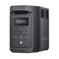 Estación de Energía Portátil de 980Wh Litio LFP / 10 Puertos AC 500 W (Max. 1000W) / 2 USB-C 100W / Cargador de Coche 10A a 12.6V / Conectividad WiFi