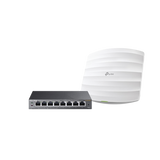 Tp-Link Kit Access Point y Switch PoE / Doble Banda AC / 1750 Mbps EAP-STARTER-KIT-245PE