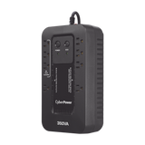 CyberPower EC350G sistema de alimentación ininterrumpida (UPS) En espera (Fuera de línea) o Standby (Offline) 0,35 kVA 255 W 8 salidas AC