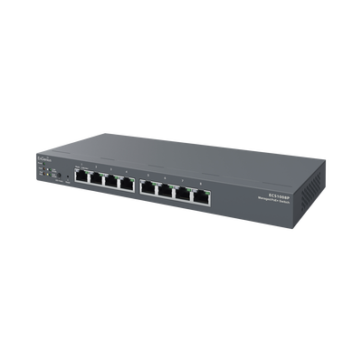 EnGenius ECS1008P switch Gestionado L2 Gigabit Ethernet (10/100/1000) Energía sobre Ethernet (PoE) Negro