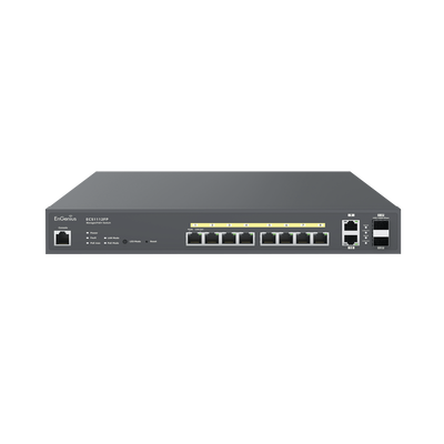 EnGenius ECS1112FP switch Gestionado L2+ Gigabit Ethernet (10/100/1000) Energía sobre Ethernet (PoE) Negro