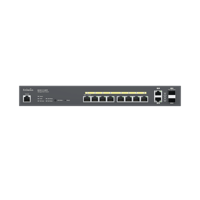 EnGenius ECS1112FP switch Gestionado L2+ Gigabit Ethernet (10/100/1000) Energía sobre Ethernet (PoE) Negro