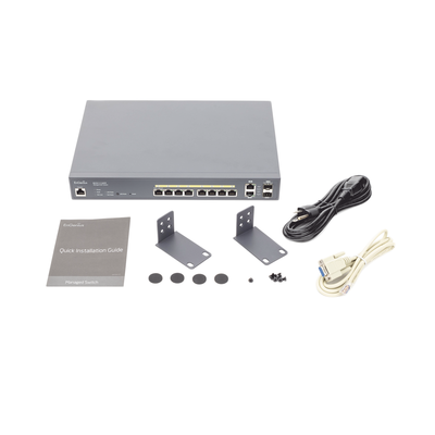 EnGenius ECS1112FP switch Gestionado L2+ Gigabit Ethernet (10/100/1000) Energía sobre Ethernet (PoE) Negro